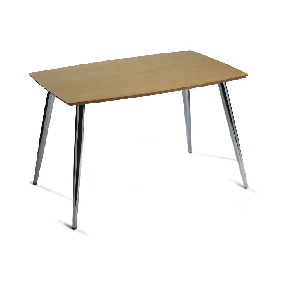 1889 CAFE RECTANGLE TABLE WITH METAL LEGS - Click Image to Close
